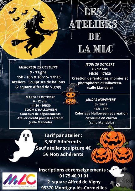 🎃 MLC - Atelier coloriage Halloween 3-5 ans - Jeudi 2 novembre 2023 🖍️🧑‍🎨